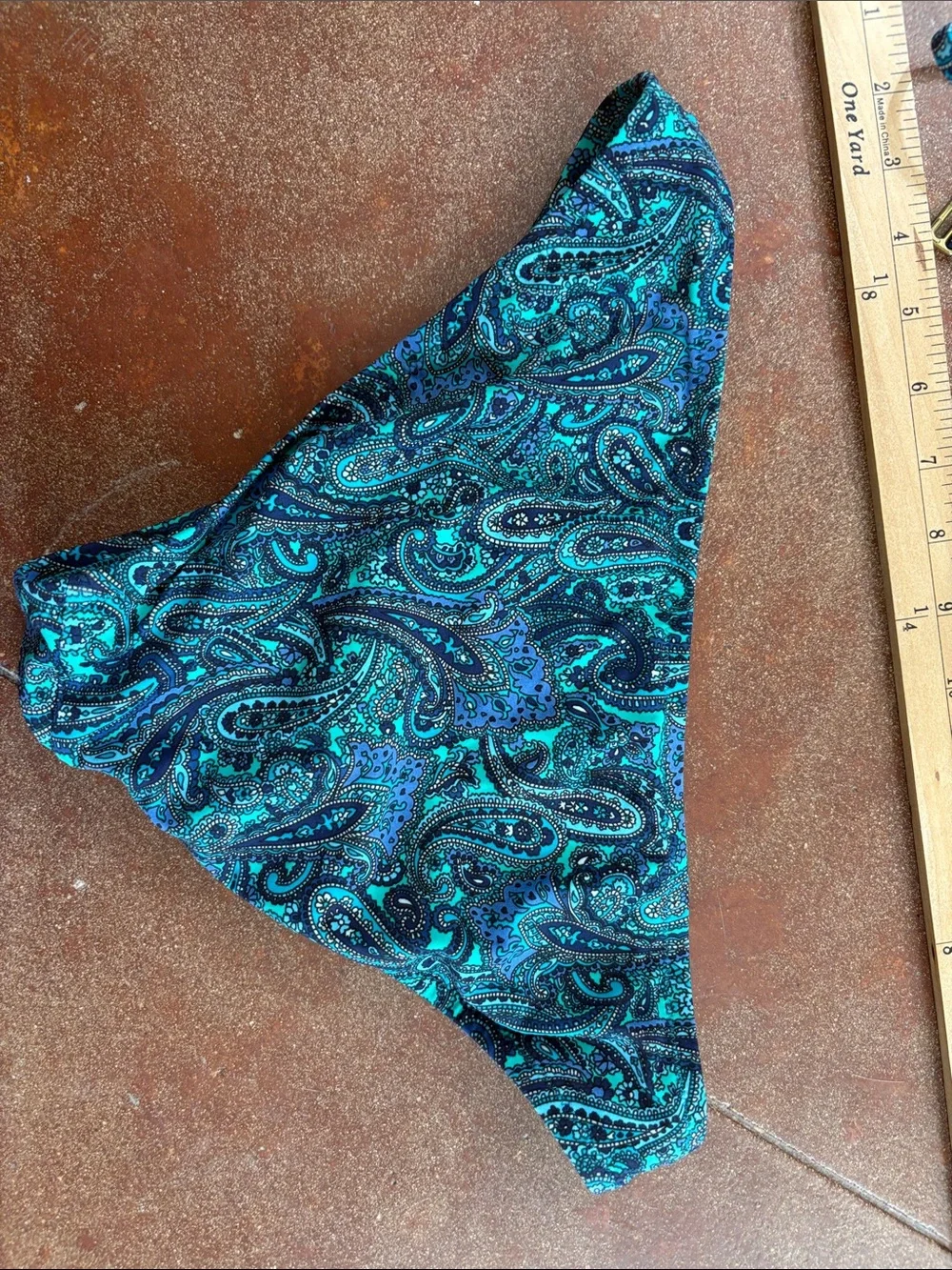 Jcrew Women's Teal Paisley Underwire Bikini Set - Teal